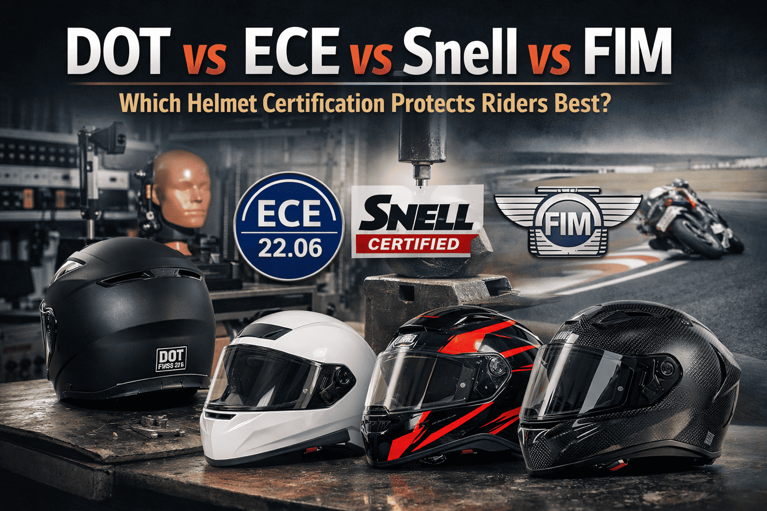 DOT vs ECE vs Snell vs FIM: Which Helmet Standard Actually Protects Riders Best?
