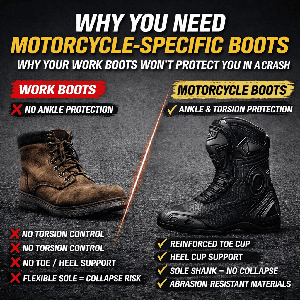 Why You Need Motorcycle-Specific Boots
