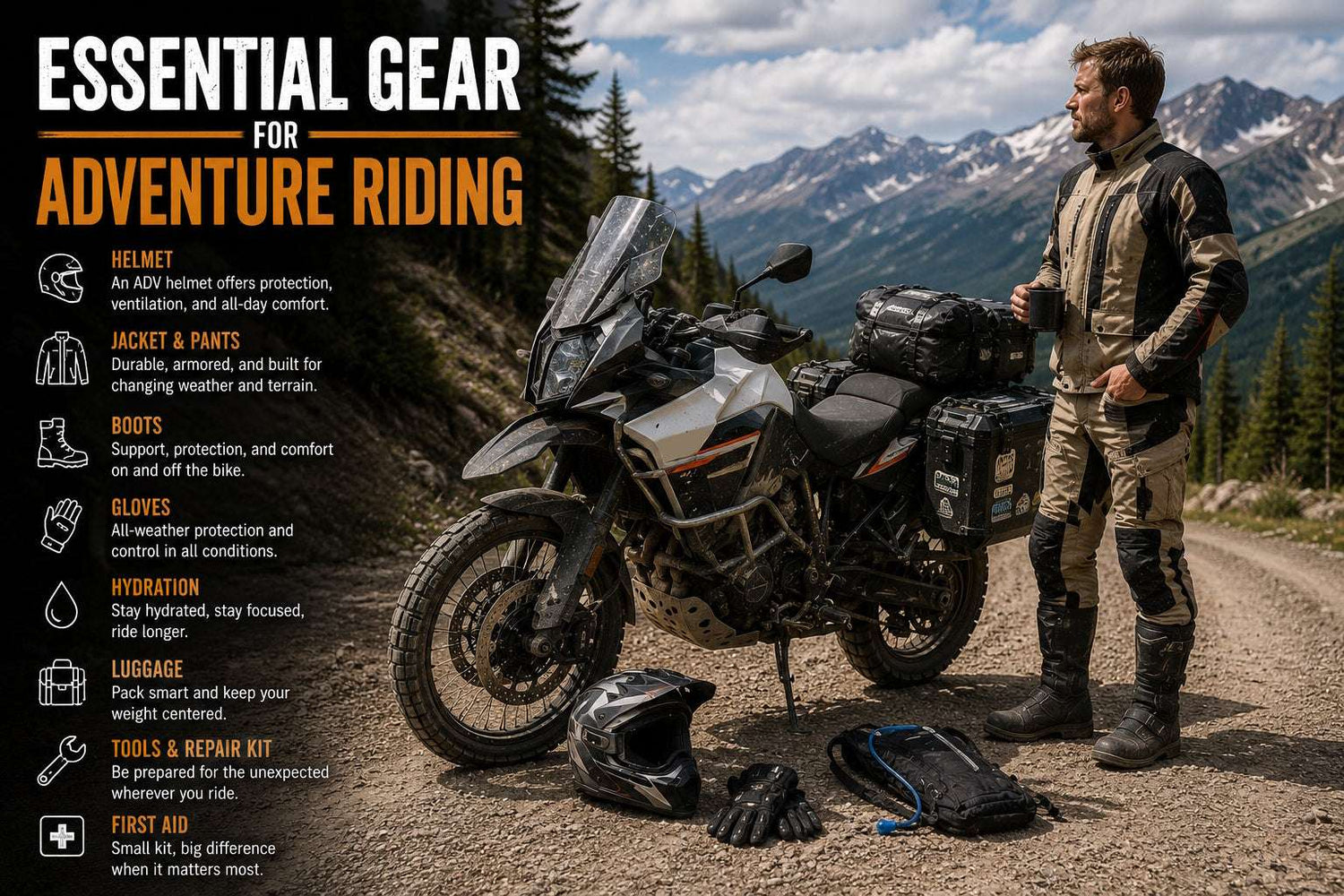 Essential Gear for Adventure Riding