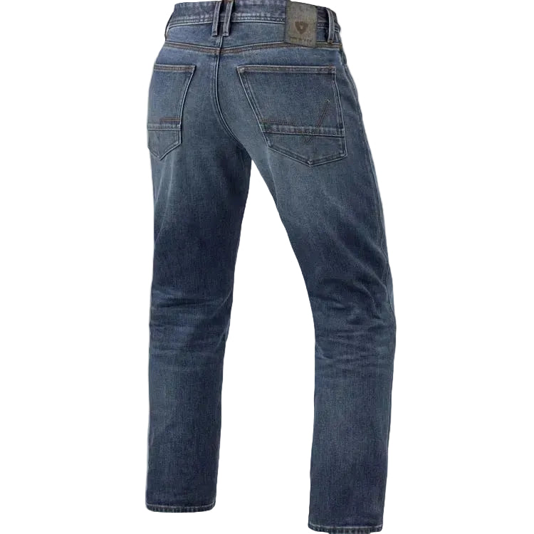 Blue jeans on a white background
