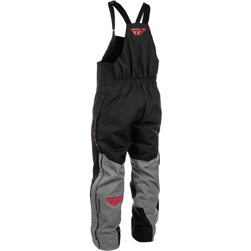 FLY Racing Outpost Float Bib black and gray rear view