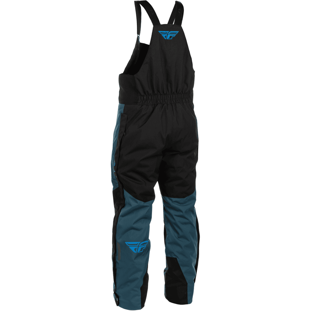 FLY Racing Outpost Float Bib black and blue rear view