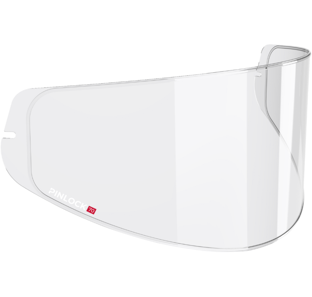 Clear face shield with 'Pinlock Pro' branding on a white background