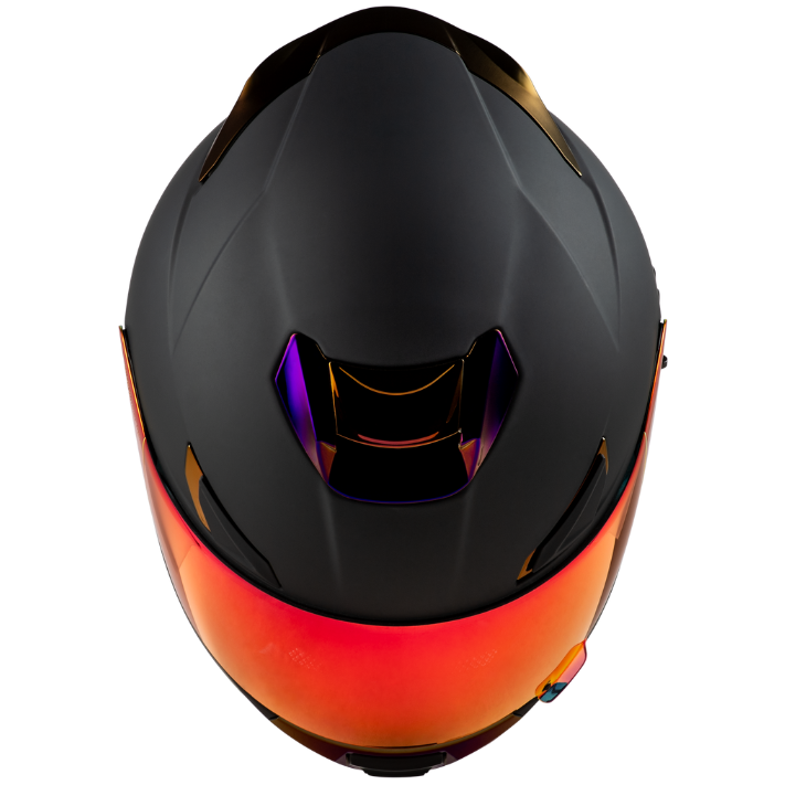 Fly Racing Sentinel Solid Helmet Matte Black/Charcoal Chrome