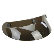Brown motorcycle visor on a white background
