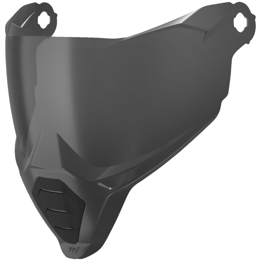 Dark Smoke motorcycle helmet shield on a white background