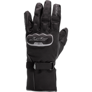 Black glove with a visible brand logo on a white background