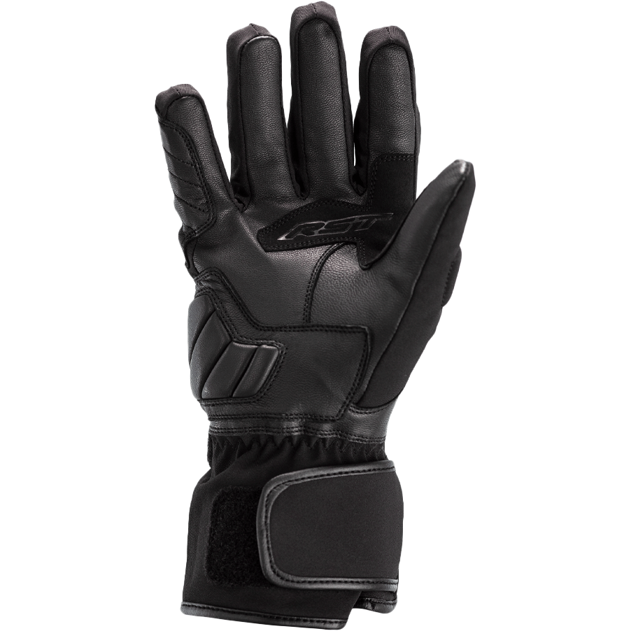 Black glove with brand logo on a white background
