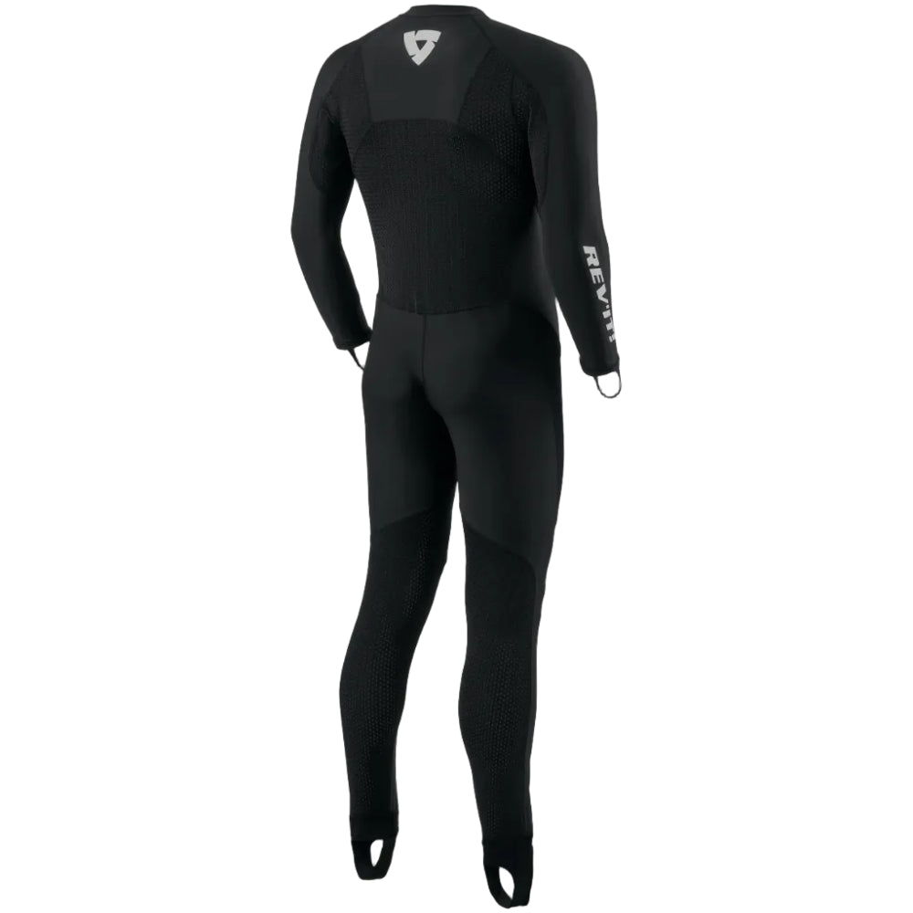 Highly ventilated, moisture-wicking, premium, one-piece base layer for track riders 