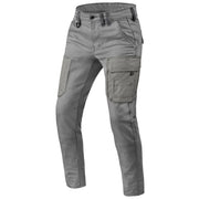 Gray tactical pants on a white background