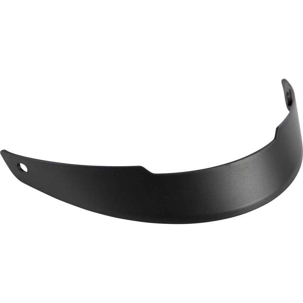 Black motorcycle fender on a white background