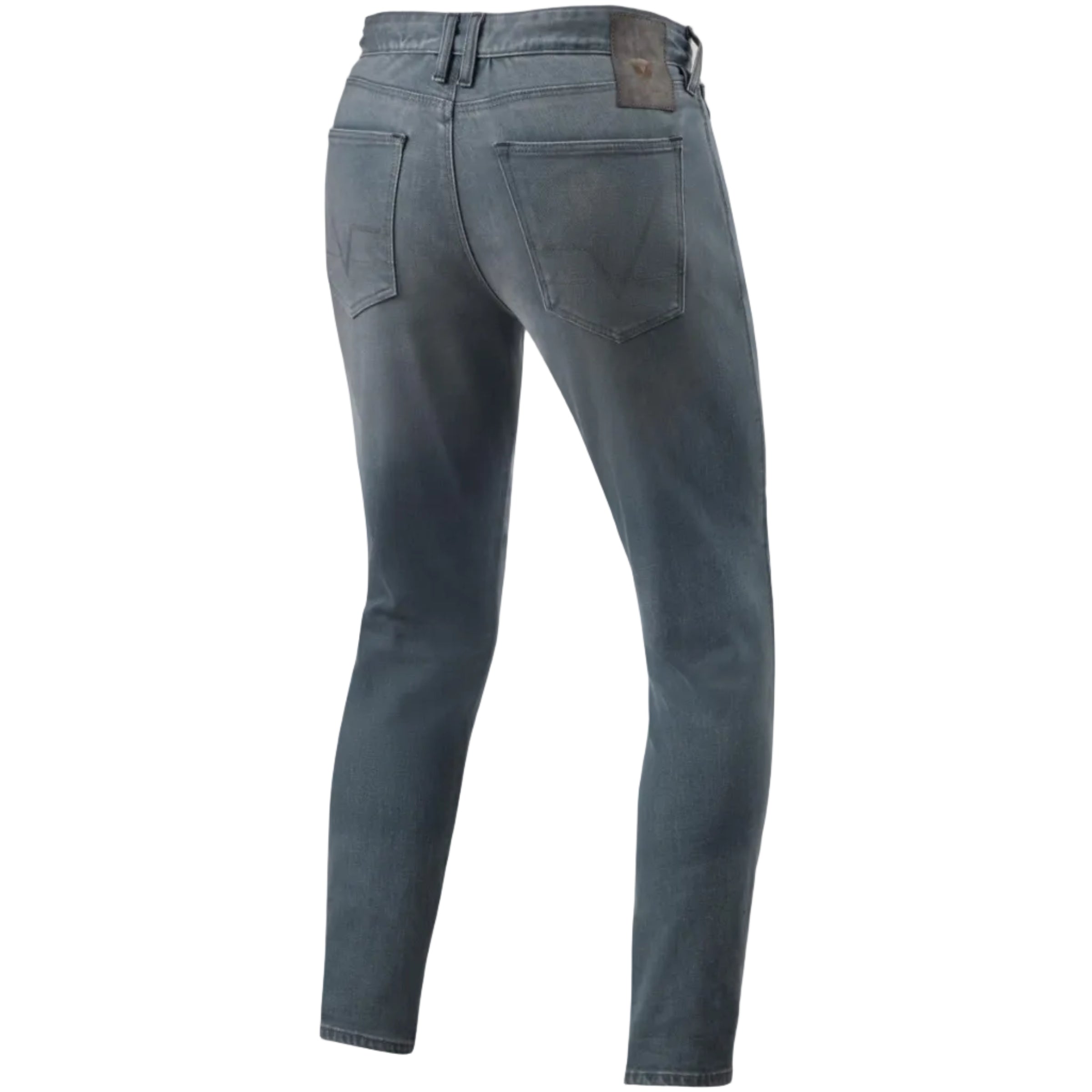 Blue jeans on a white background