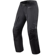 Black pants with brand logo on a white background