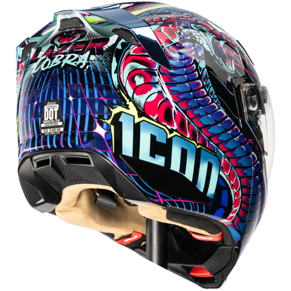 ICON Threshold Synthwave Lazer Cobra Modular Helmet