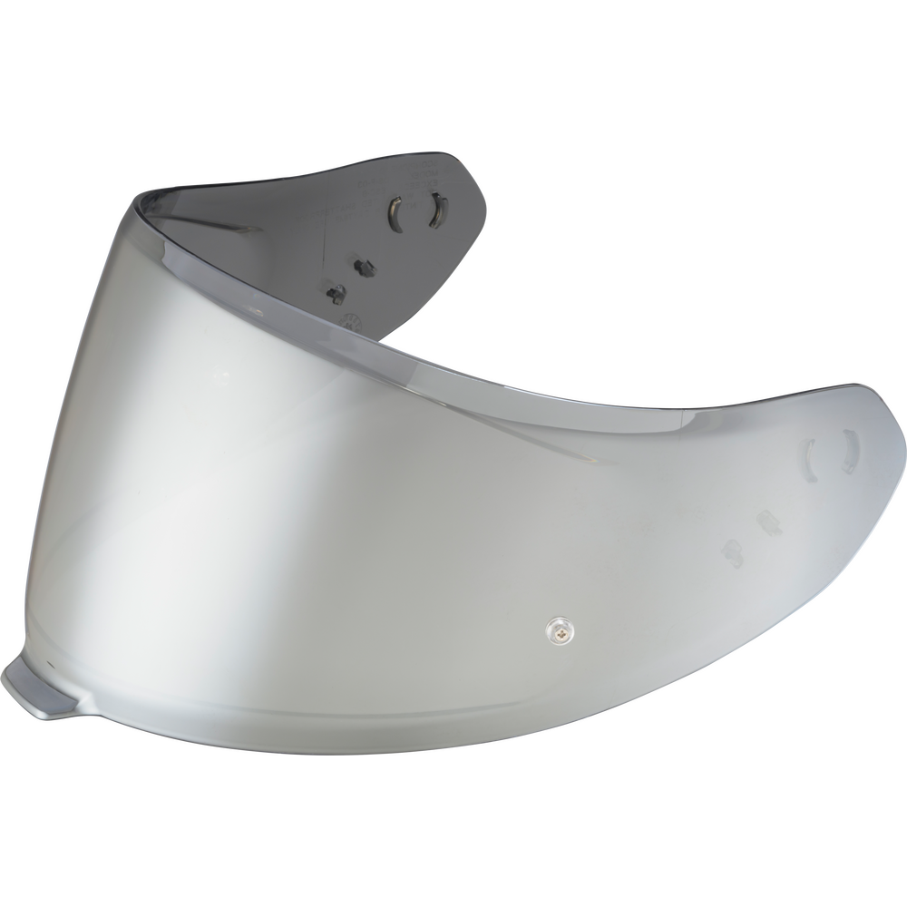 Motorcycle helmet visor on a white background