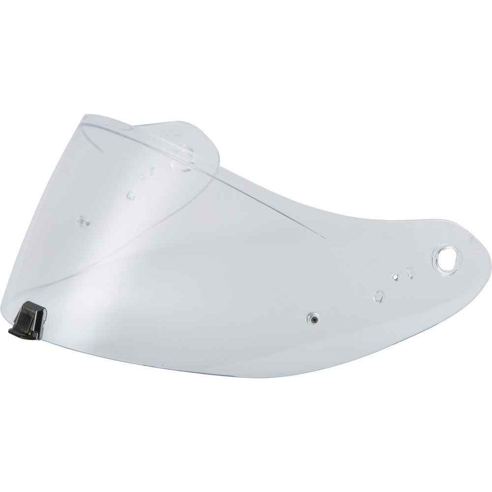White motorcycle visor on a white background