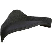Black fleece-lined headband on a white background