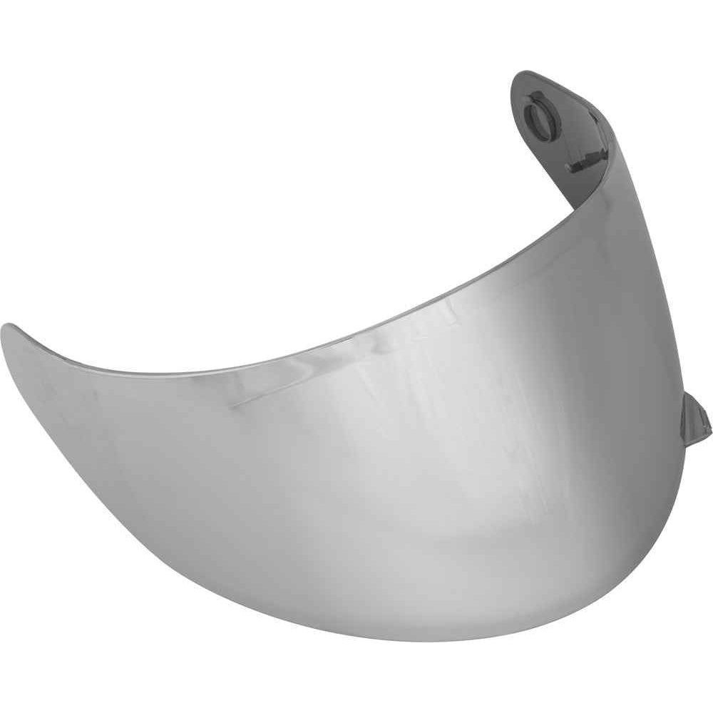Gray motorcycle visor on a white background