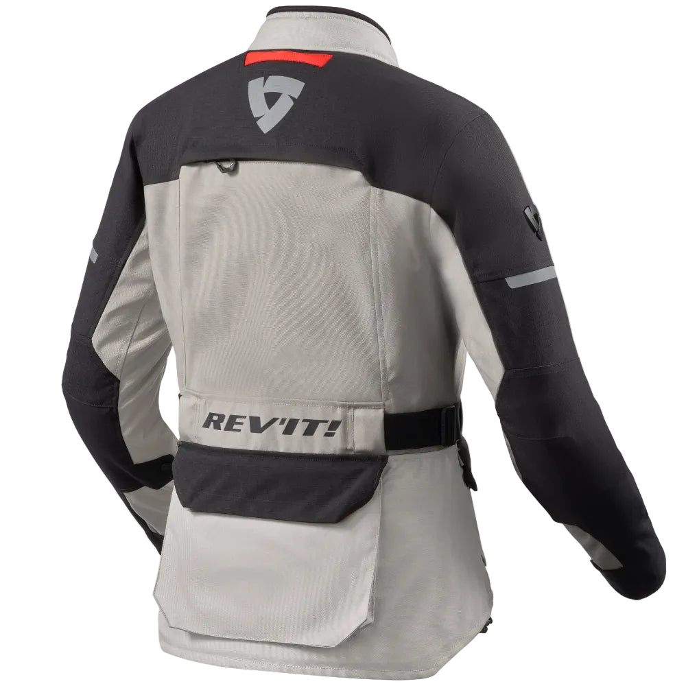 Gray and black jacket with 'REVIT!' branding on a white background