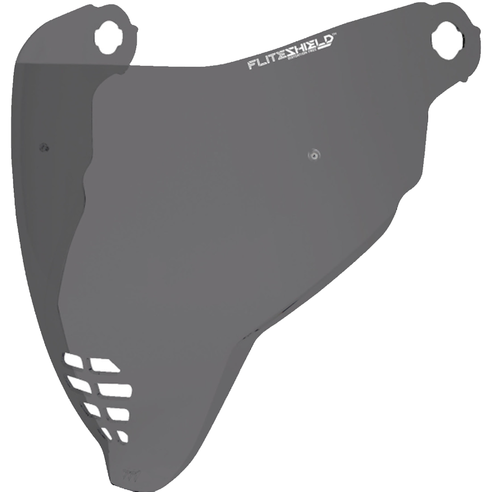 Dark Smoke motorcycle helmet shield on a white background