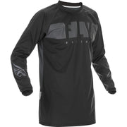 Black long-sleeve shirt with 'Dainese Racing' logo on a white background
