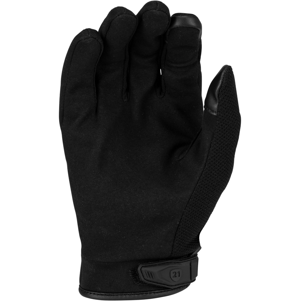 Black glove on a white background