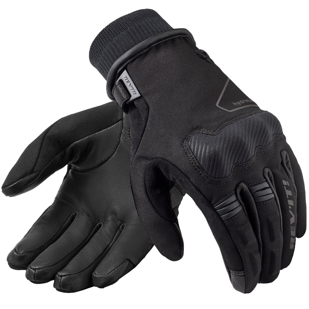 Black Short-cuffed, female-specific, fleece-lined, waterproof gloves