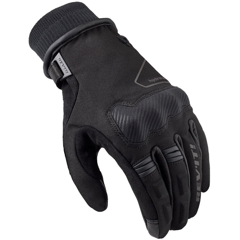 Black Short-cuffed, female-specific, fleece-lined, waterproof gloves