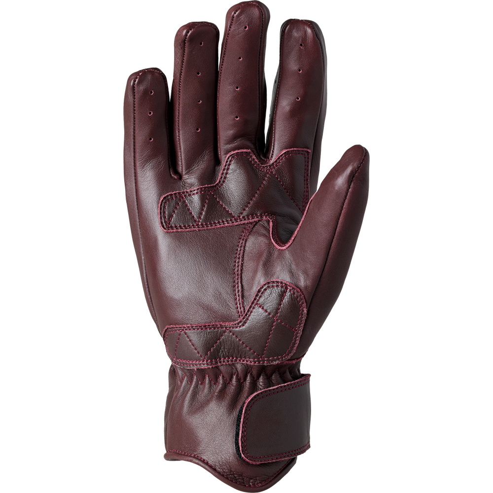 Brown leather glove on a white background