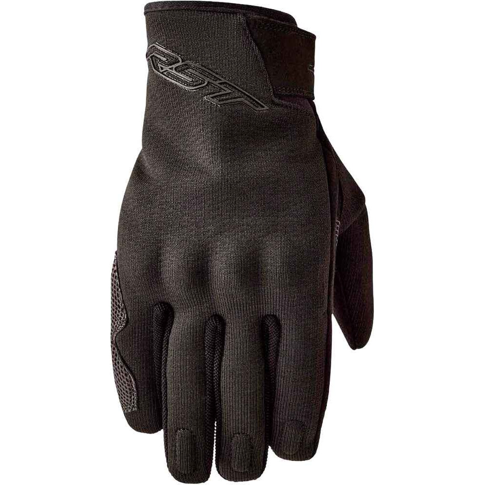 Black glove with brand logo on a white background