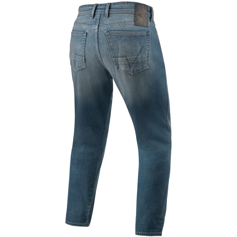 Blue jeans on a white background