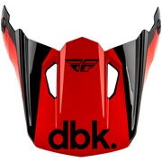 Black and red Kinetic DBK Helmet Visors (2027)