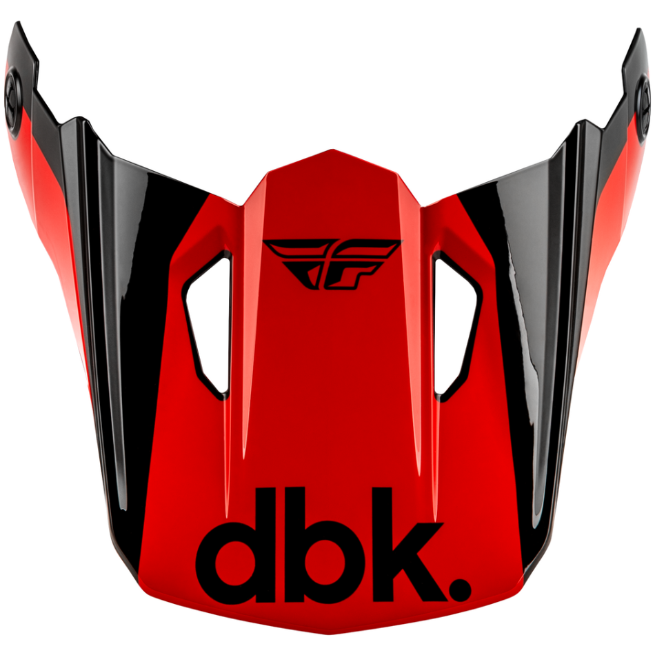 Black and red Kinetic DBK Helmet Visors (2027)