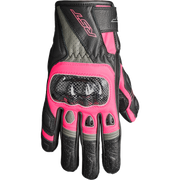 Black and pink glove with visible branding on a white background