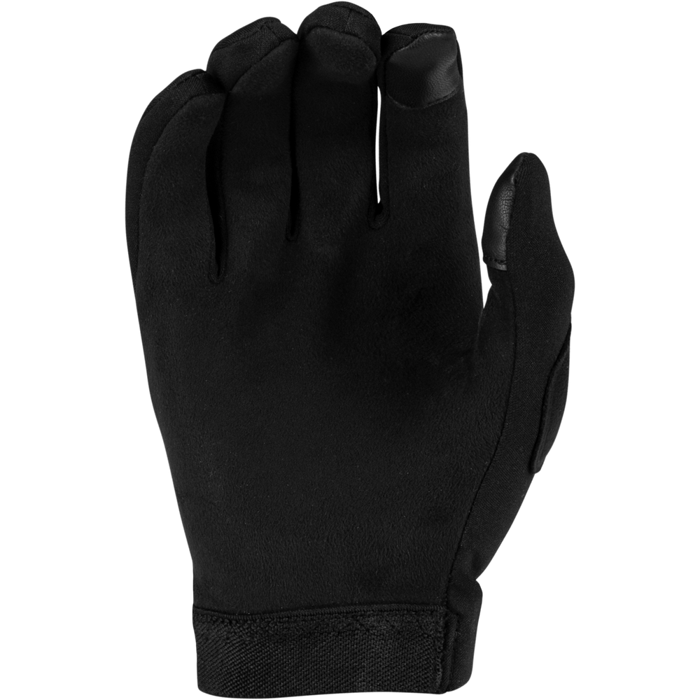 Black glove on a white background