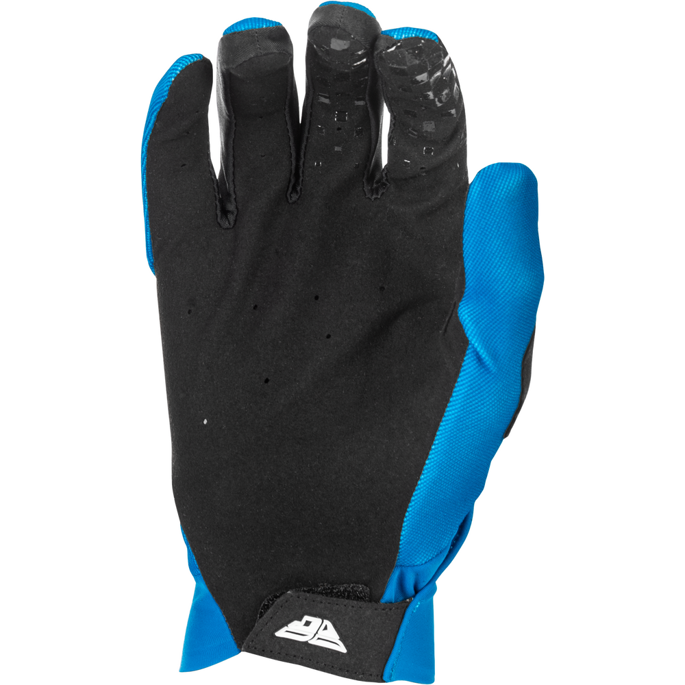 Black and blue glove with a visible brand logo on a white background
