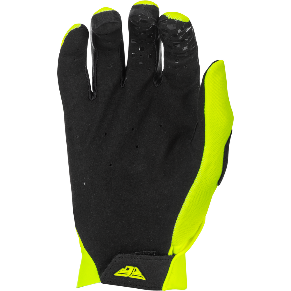Black and yellow glove on a white background