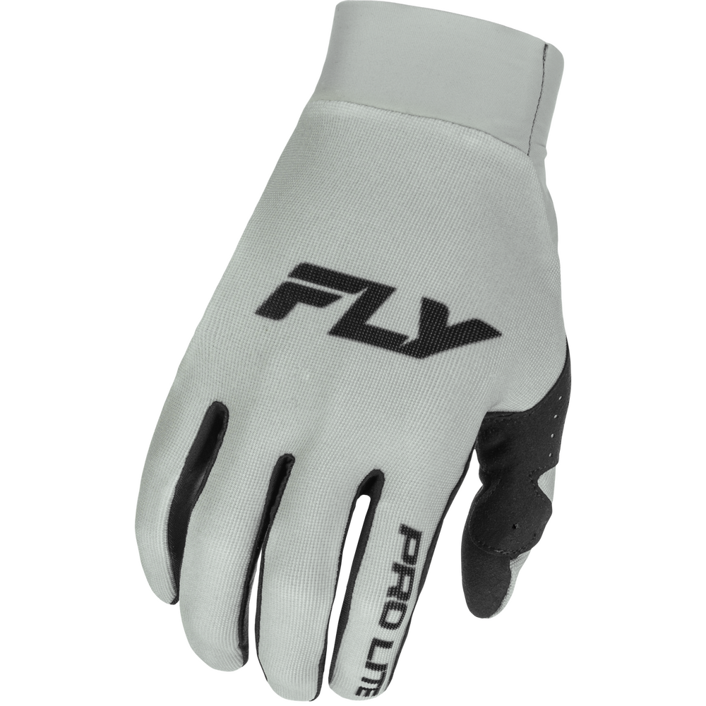 Gray glove with black accents and 'Fly' branding on a white background