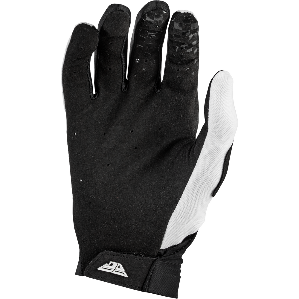Black and white glove on a white background
