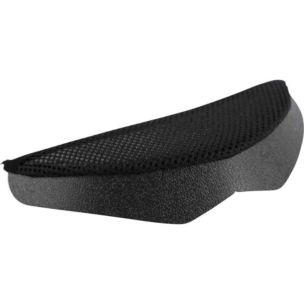 Black chin insert for helmets on a white background