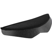 Black chin insert for helmets on a white background