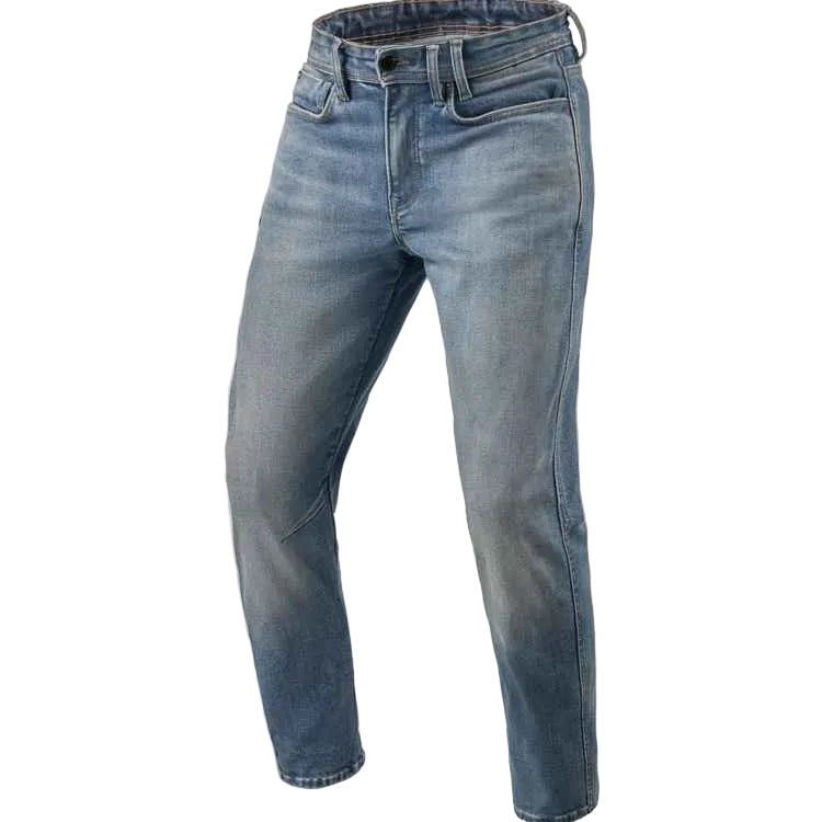 Pair of blue jeans on a white background