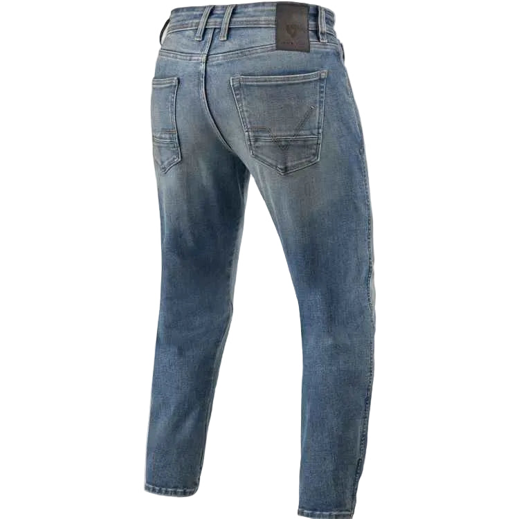 Blue jeans on a white background