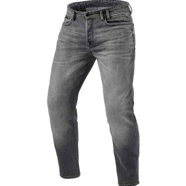 Gray jeans on a white background