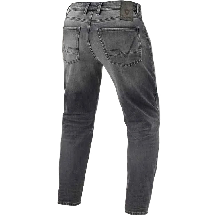 Gray jeans on a white background