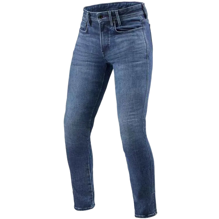 Blue jeans on a white background
