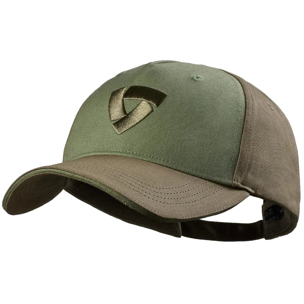 Green Adjustable, everyday classic cotton baseball cap with the Revit logo. 
