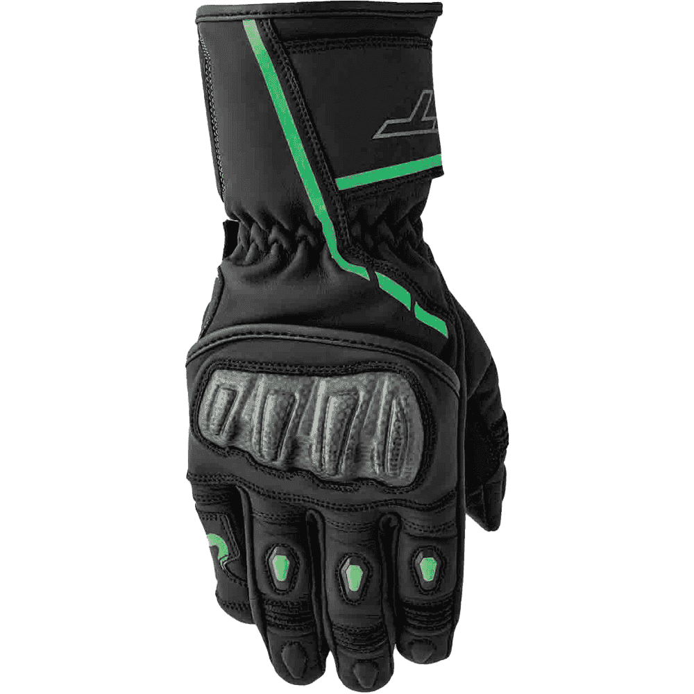 Rst S1 D3O Glove Black/Fluorescent Green