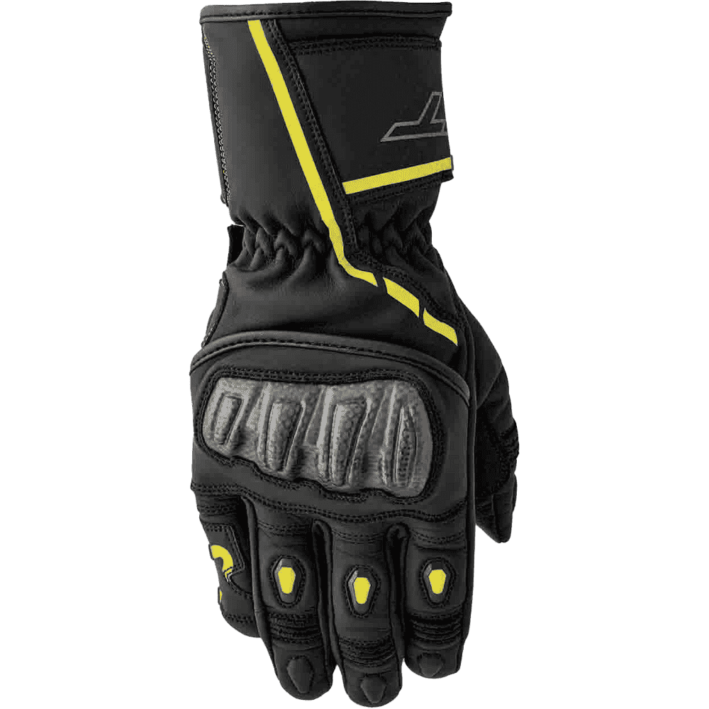 Rst S1 D3O Glove Black/Fluorescent Yellow