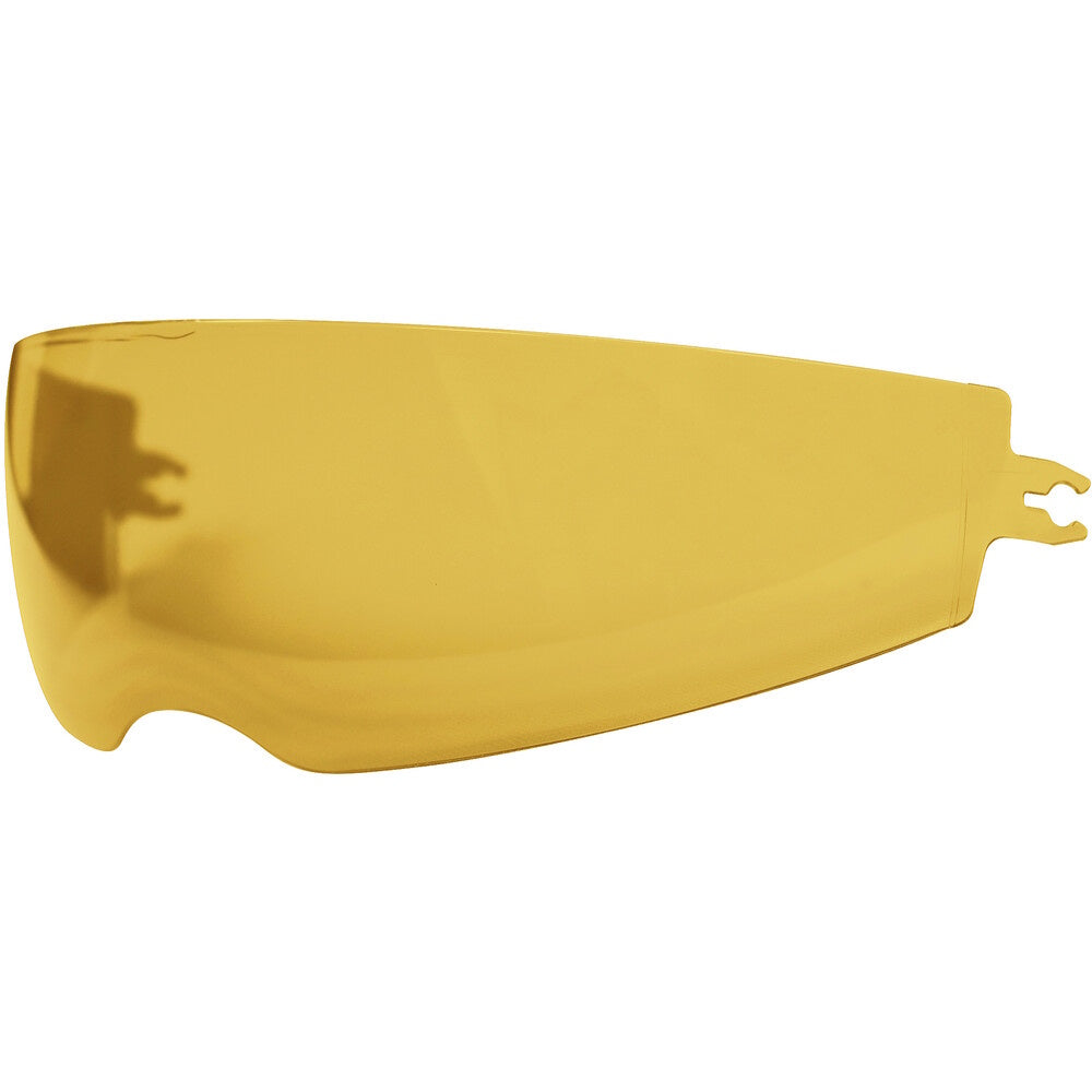 Amber visor on a white background